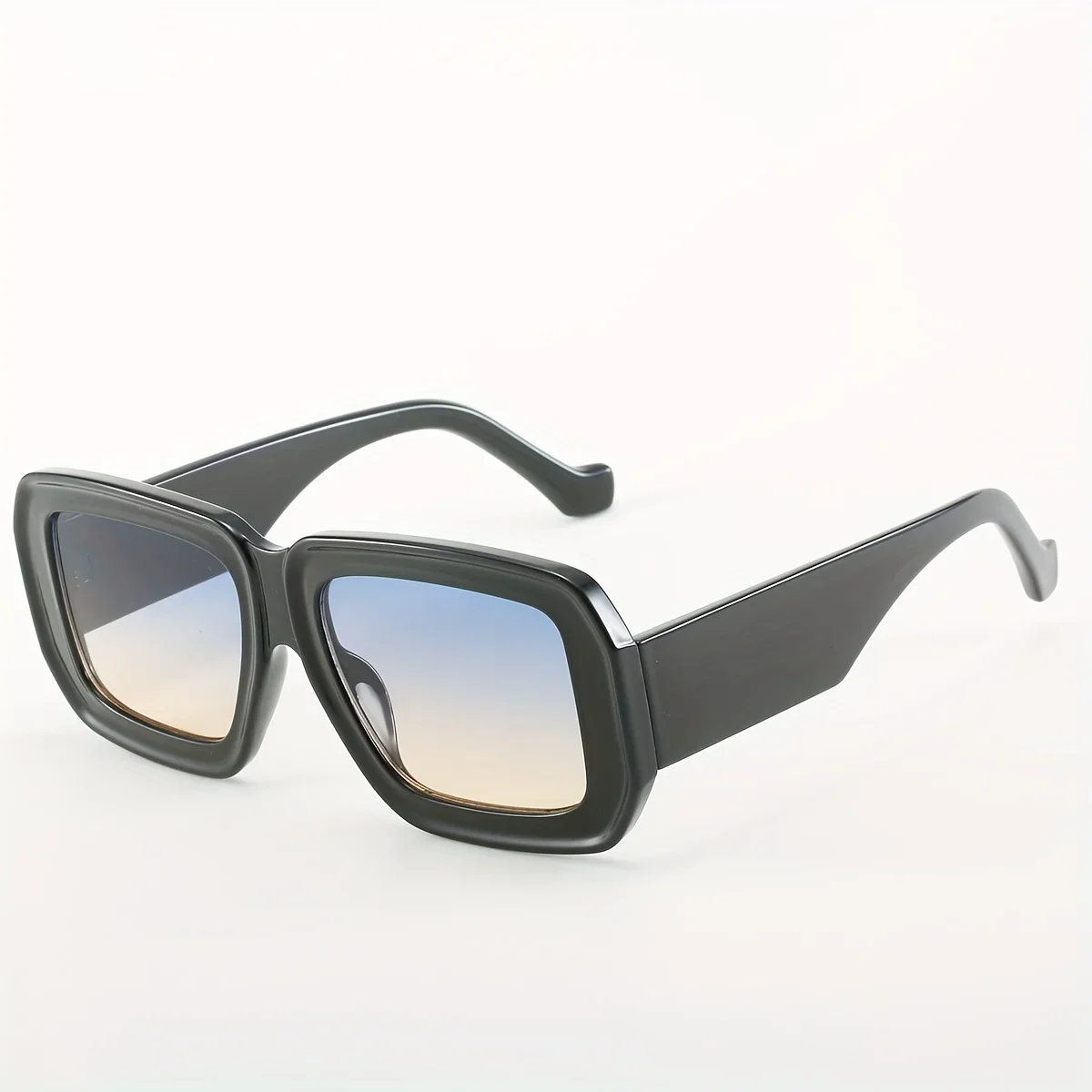 Vintage Men Women Big Sunglasses Men Square Shades Brand Designer Unisex Sun Glasses Black Lense Male Female Sunglasses UV400