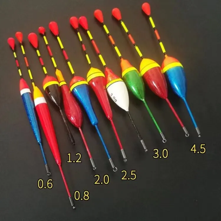 10PCS Fishing Floats Set Buoy Bobber Fishing Light Stick Floats Fluctuate Mix Size Color Float Buoy For Fishing Accessories image 2