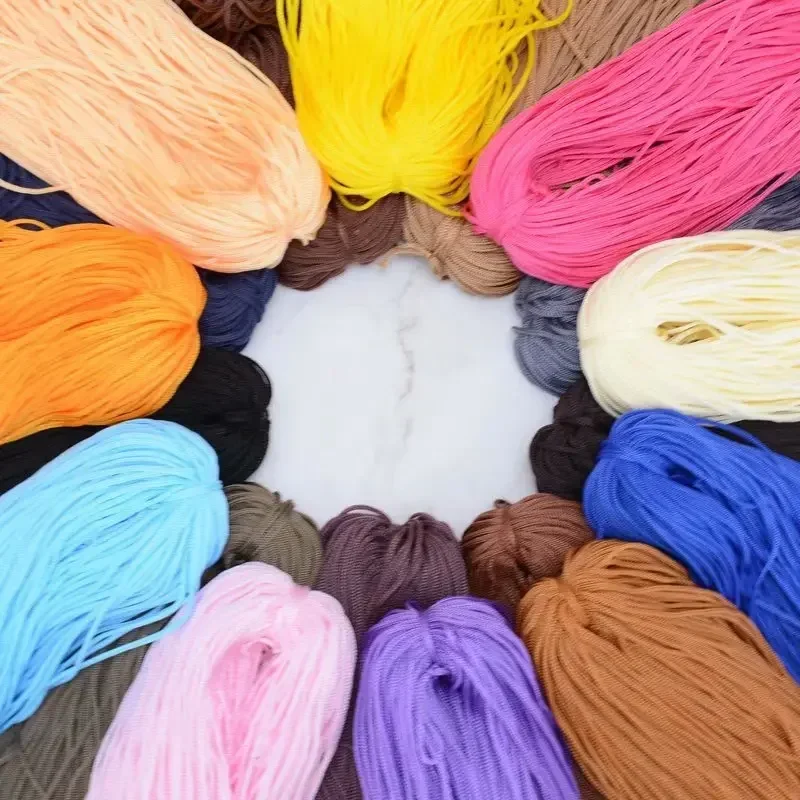 

200g Light Weight Ice Silk Thread,Large Weight Hollow Rope Thick Knitting Yarn Crochet Summer Hand Woven Bag Hat Ice Hemp Thread