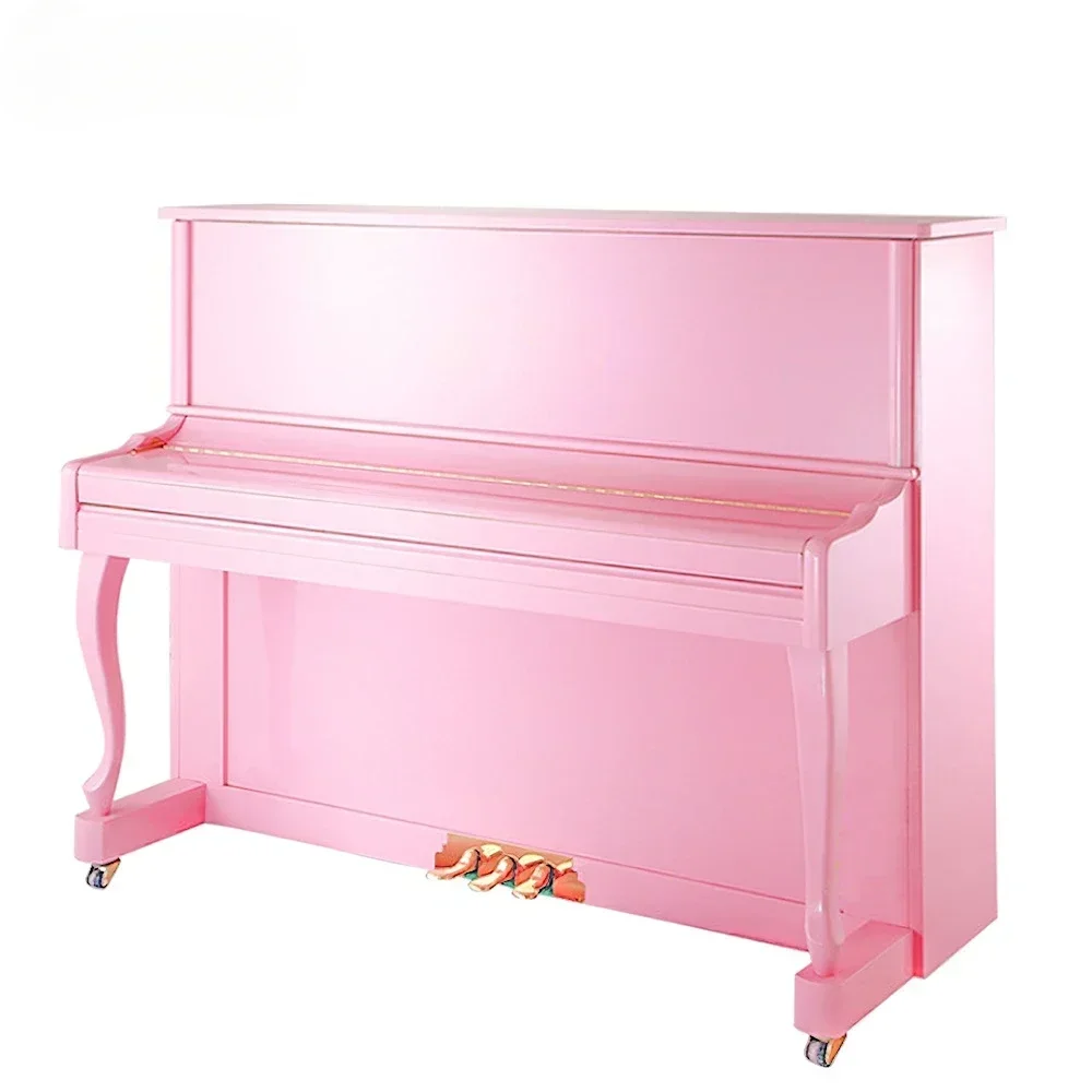 Starway Brand Pink Baking Classic Varnish Mechanical Real Acoustic 88 Keys Upright Piano