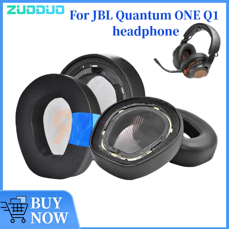 

ZUODUO Cooling Gel Football mesh memory sponge Ear Pads for JBL Quantum ONE Q1 Headphones Earmuff Ear cushions