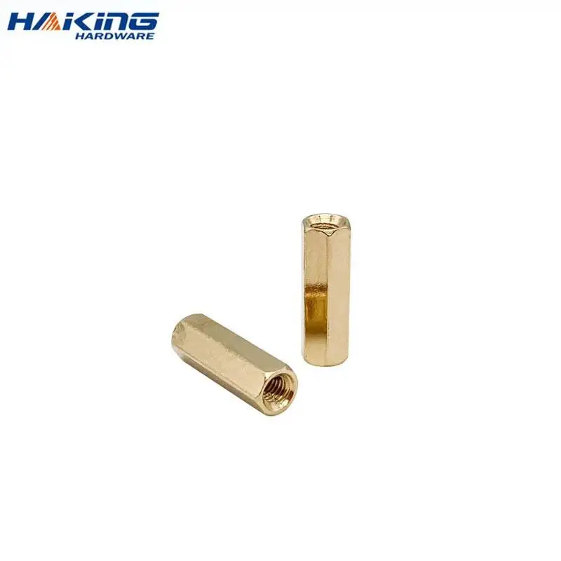 10pcs/lot Hex Female to Female M2 M2.5 M3 M4 M5 Brass Standoff Spacer Hexagonal Stud Spacer Hollow Pillars Screw