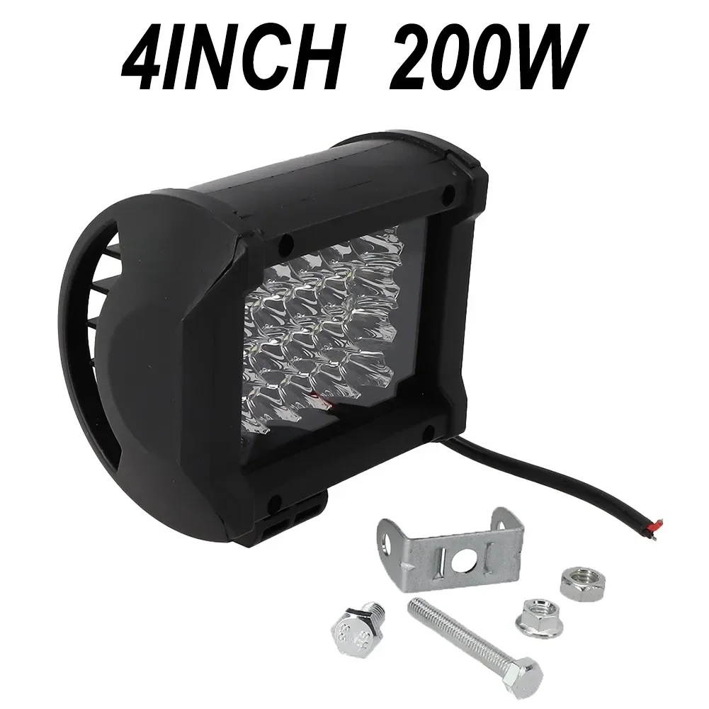 

72W 4Inch LED Combo Work Light Spotlight Off-road Driving Fog Lamp Truck Boat 20000LM 6000K White Rectangular Spotlight