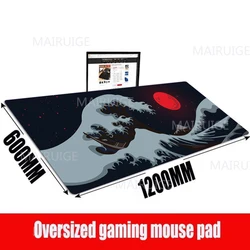 Great Wave Mouse Pad 120X60 Huge Desk Pad Japanese-style Office Mousepad Keyboard Mat Mouse Mat Extra Mouse Desktop Art Deskmat