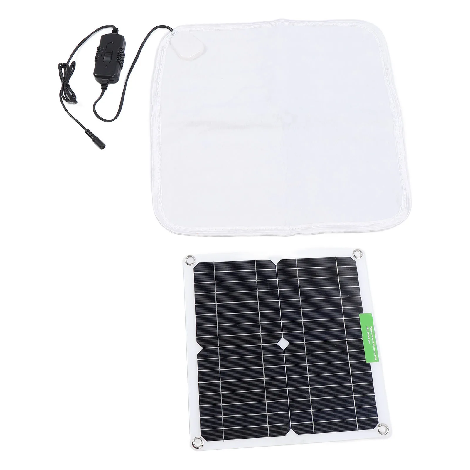 Solar Panel Heating Blanket 12V 50W Rapid Uniform Heating Soft Portable Pet Cat Dog Heating Pad Blanket for Car Outdoor Use