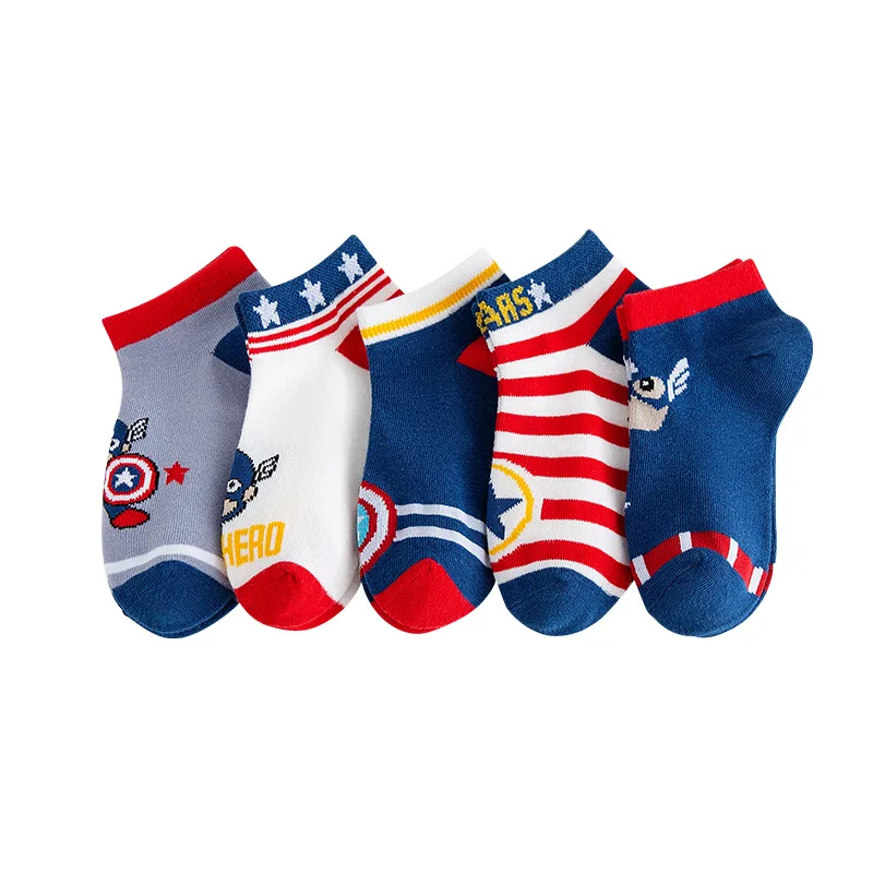 5 Paar im Angebot: Kinder-Socken, Anime-Motiv, für Jungen, kurze Socken, Kawaii-Design, Cartoon-Motiv, für Babys, Sommer- und Frühlingssocken, Bootsocken, Kindergeschenk, 1–12 Jahre. – Detail 16