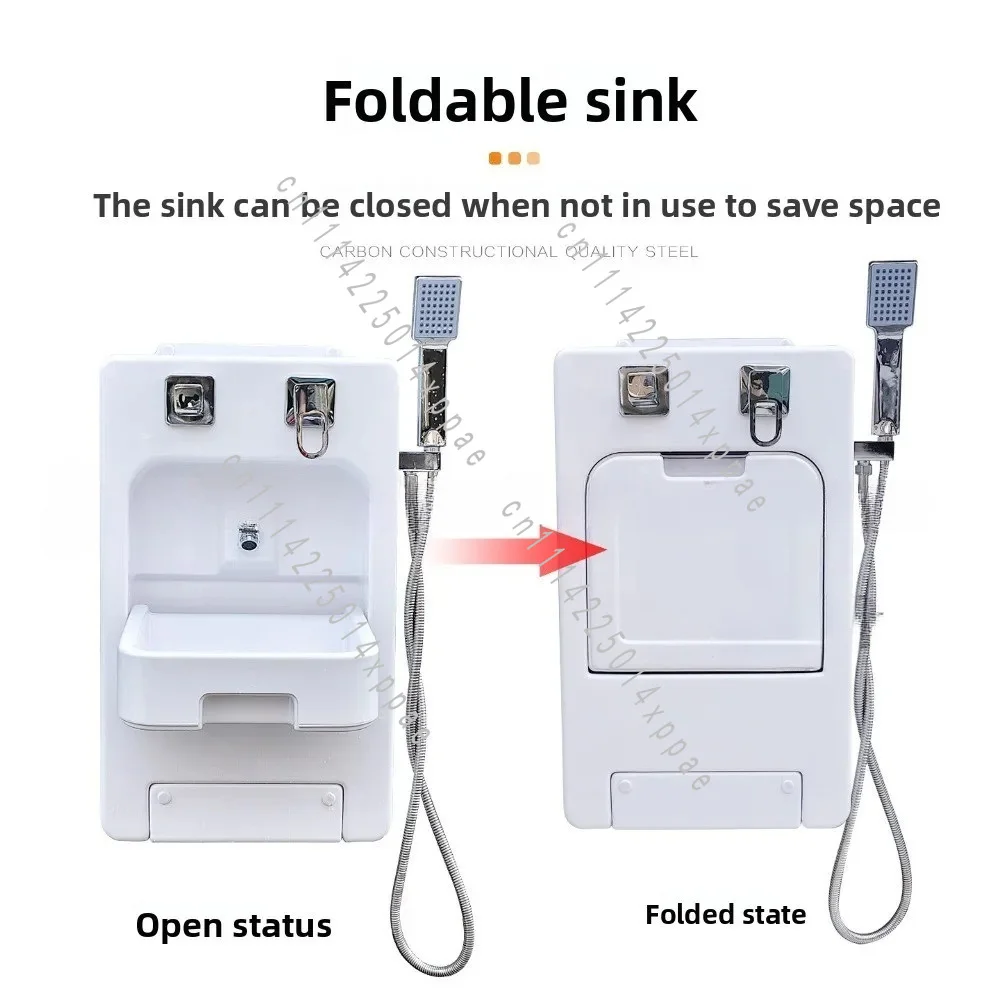 For Washing Face And Shower Dual-use Folding Washbasin Bathroom Folding Bath Cabinet