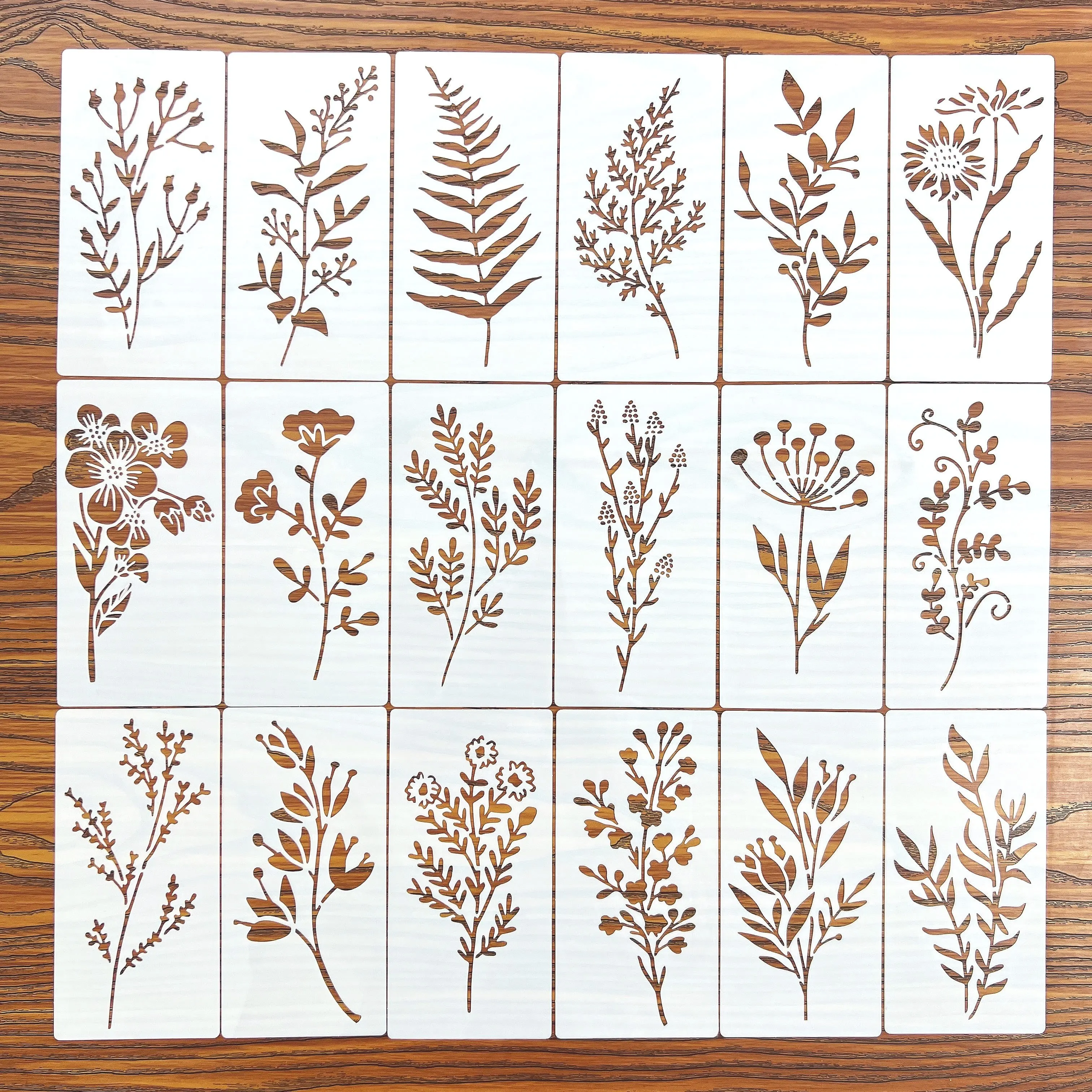 18 peças estênceis de pintura - Woodworking Diy Projects avaliação e preço