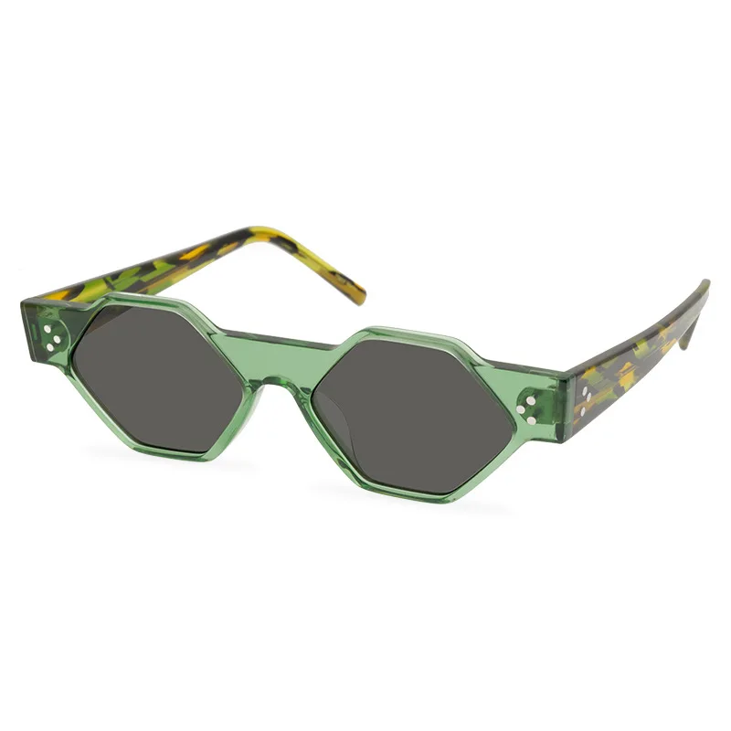 

Niche Polygonal Sunglasses High-quality Sheet Materials Designer Avant-garde Sunglasses Candy-colored Fashionable Glasses