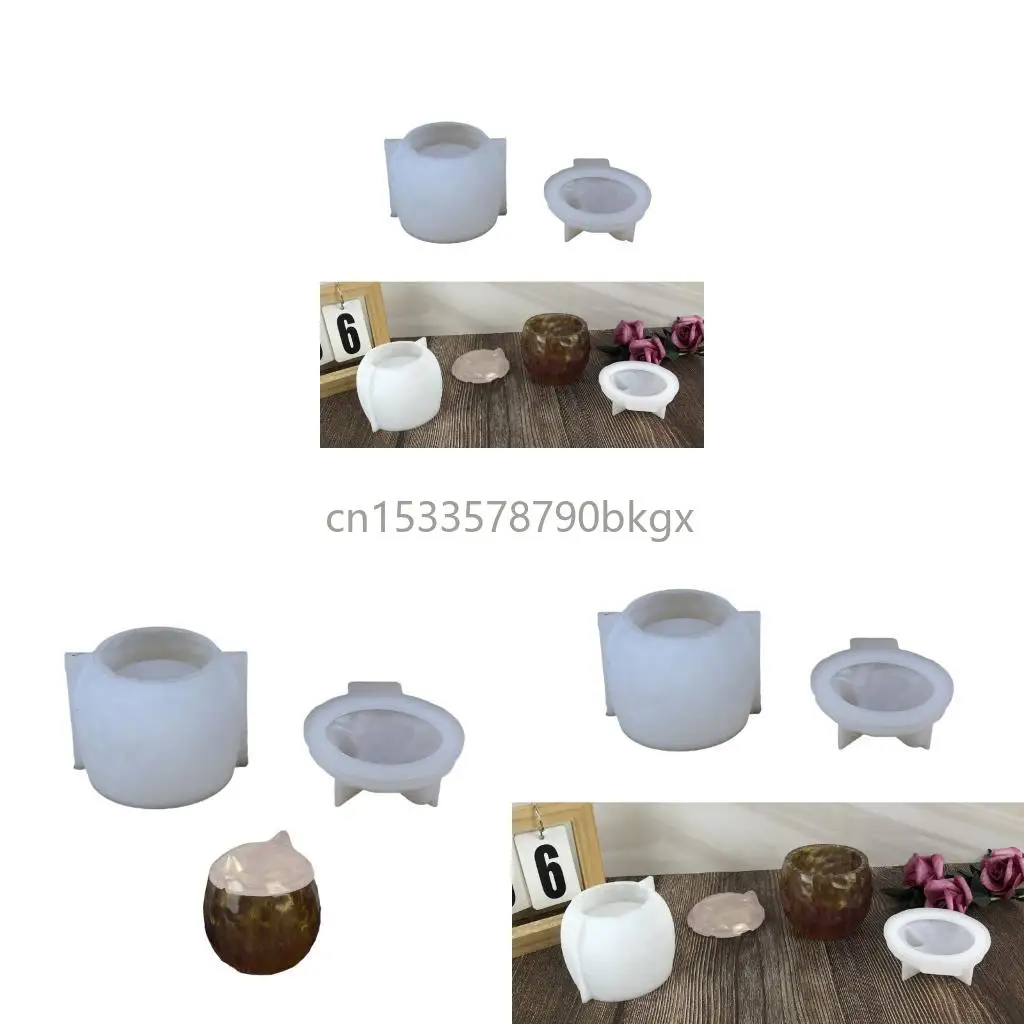

Silicone Jar Mould for Resin Crafting Jewelry Storage and Gift Making J78E