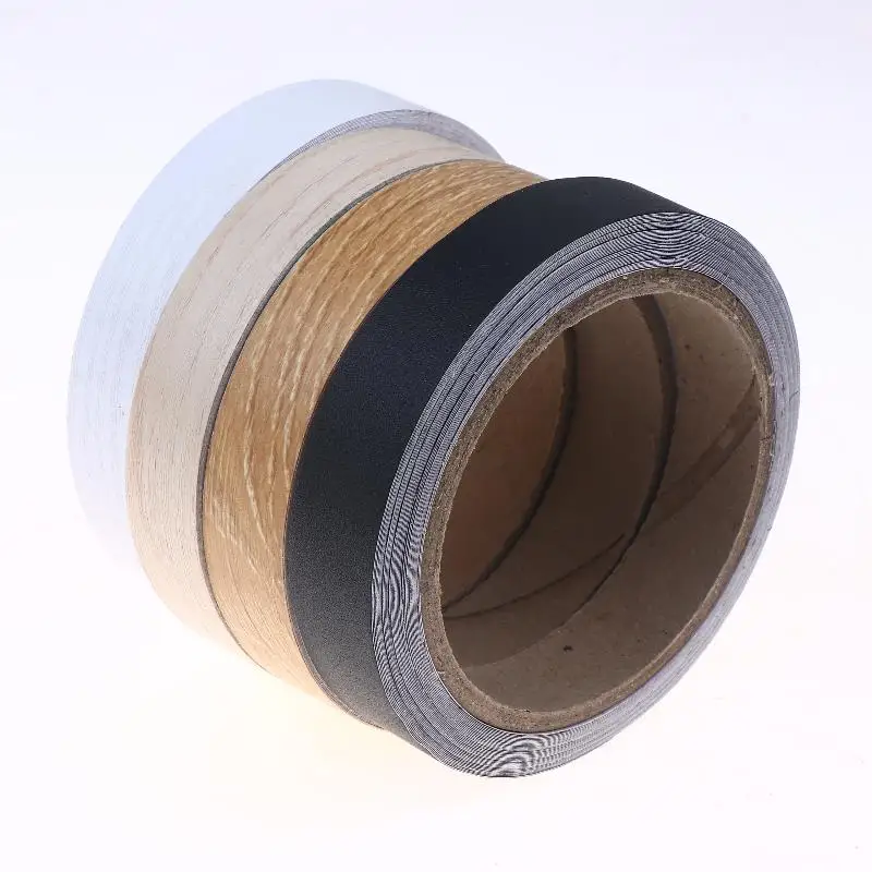 【Nice】10mx2cm Preglued Edging PVC Edge Banding For Wood Kitchen Wardrobe Furniture Table Desk Board Edgeband Edger Glossy