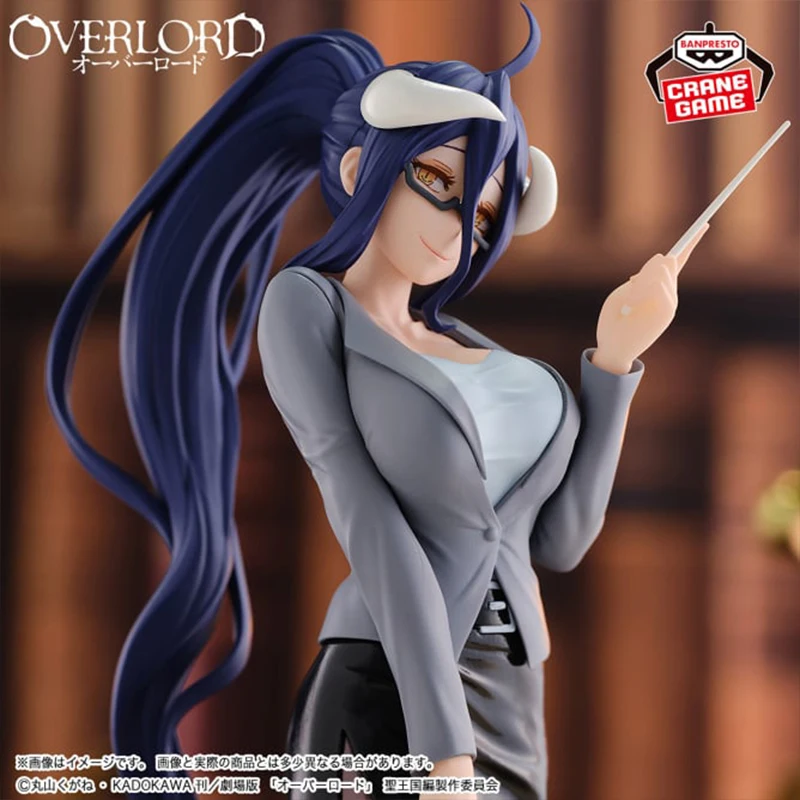 Auf Lager BANDAI Banpresto Original Overlord Albedo Lehrer Stil Ver 20cm Anime Figuren Action Figur Modell Sammeln Spielzeug Geschenk