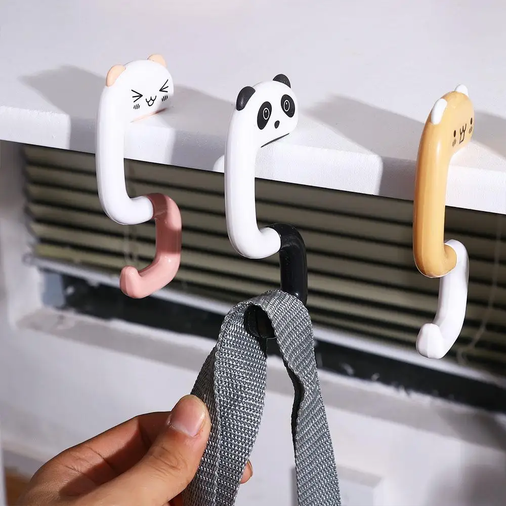 Cute Animal Hook Travel Portable Folding Handbag Hanger Table Hook Wall Hanger For Hanging Decorative Table Hooks