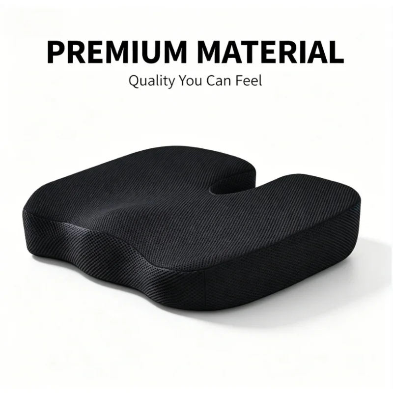 

U Shaped Gel Memory Foam Coccyx Seat Cushion Tailbone Pain Relief Non Slip Chair Pad for Car Office Wheelchair Travel