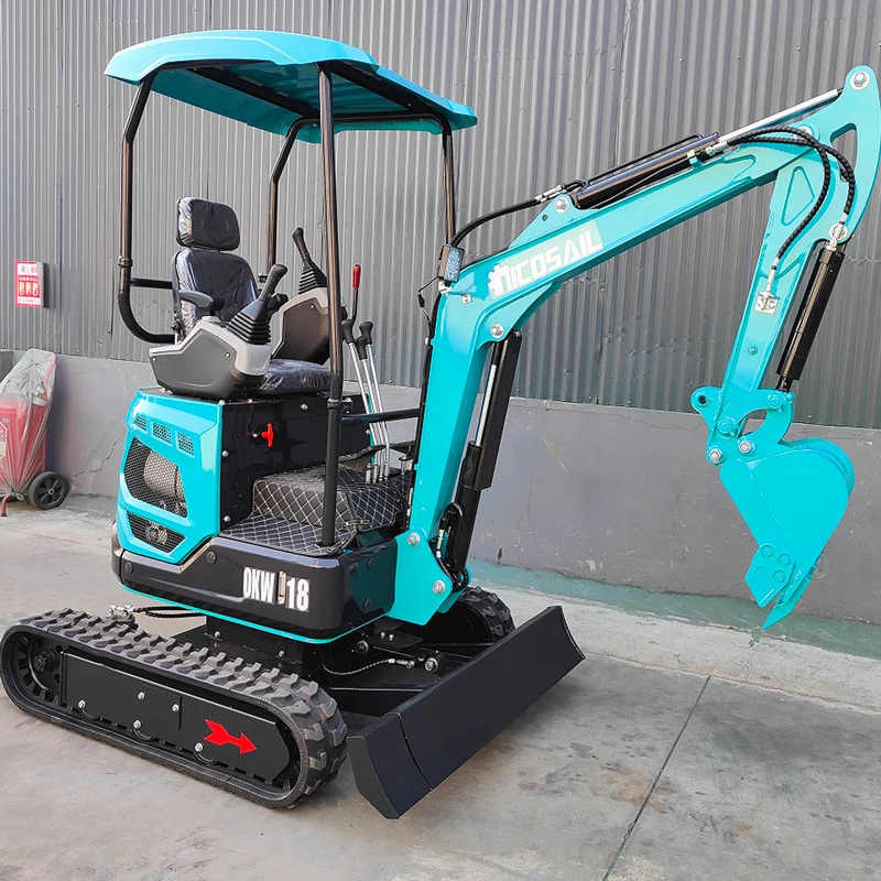 โรงงานเครื่องกลการปรับแต่งขาย 1800 กก.ไฮดรอลิก Mini Excavator ขุดขนาดเล็ก 1.8ton Kubota Excavator ราคาที่แข่งขันได้