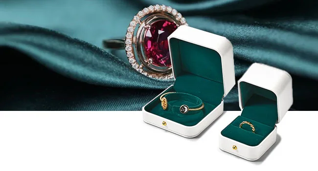 Oirlv Luxuriöse Romantische Leder-Schmuckgeschenkbox Ringbox Halskettenbox Ringverpackung Aufbewahrungsbox Ring-Organizer für Hochzeitsdekoration – Detail 12