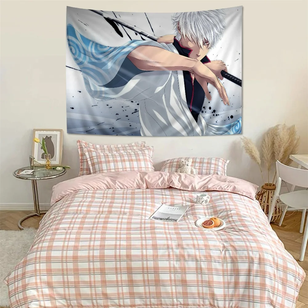 G-GINTAMA Anime Hanging Bohemian Tapestry Hanging Tarot Hippie Wall Rugs Dorm Home Decor