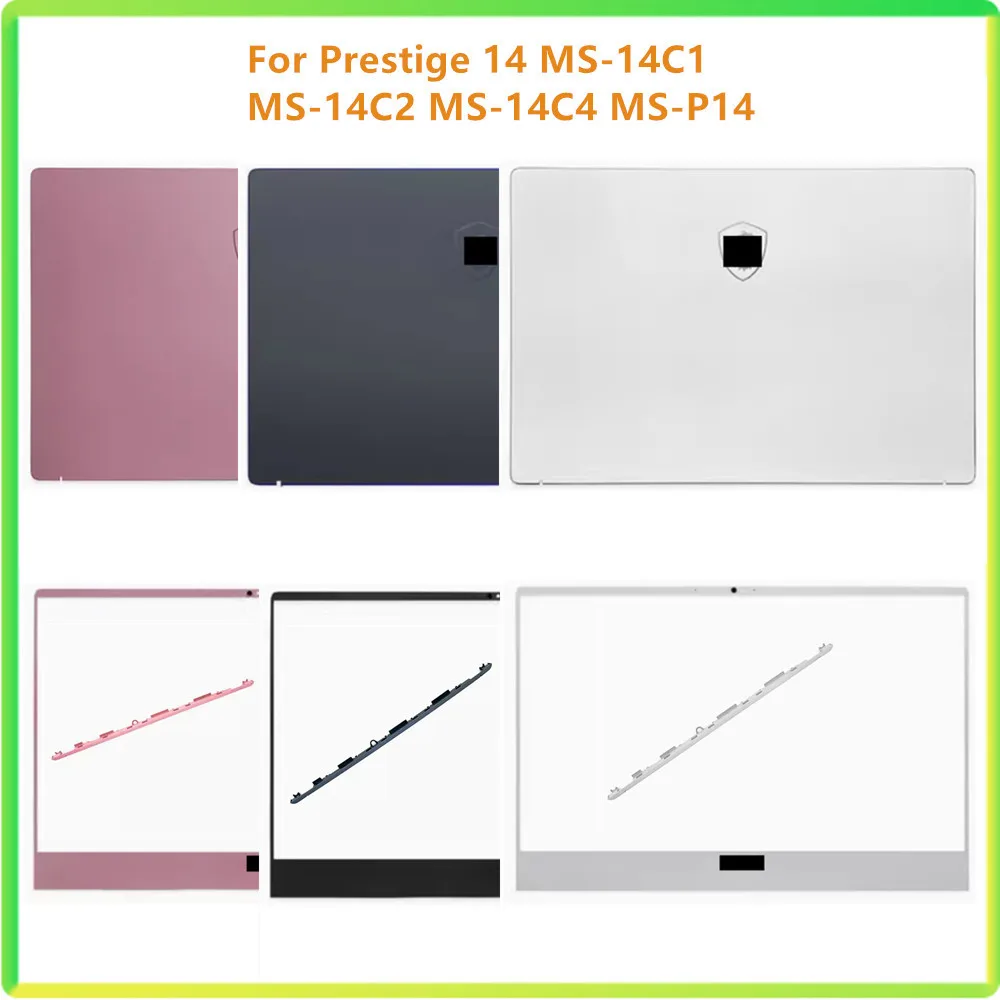 

New Laptop LCD Back Bezel Front Frame Cover Case Hinge Cap For MSI Prestige 14 MS-14C1 MS-14C2 MS-14C4 MS-P14 14C2 14C4 Shell