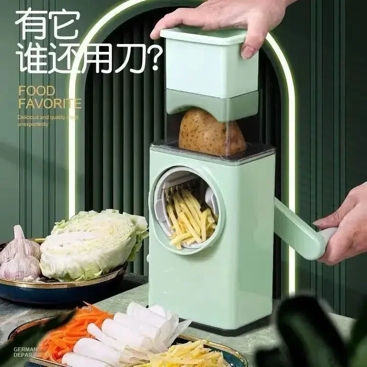 

Storm vegetable cutter drum multifunctional household potato shredder, vegetable slicer, and vegetable slicer