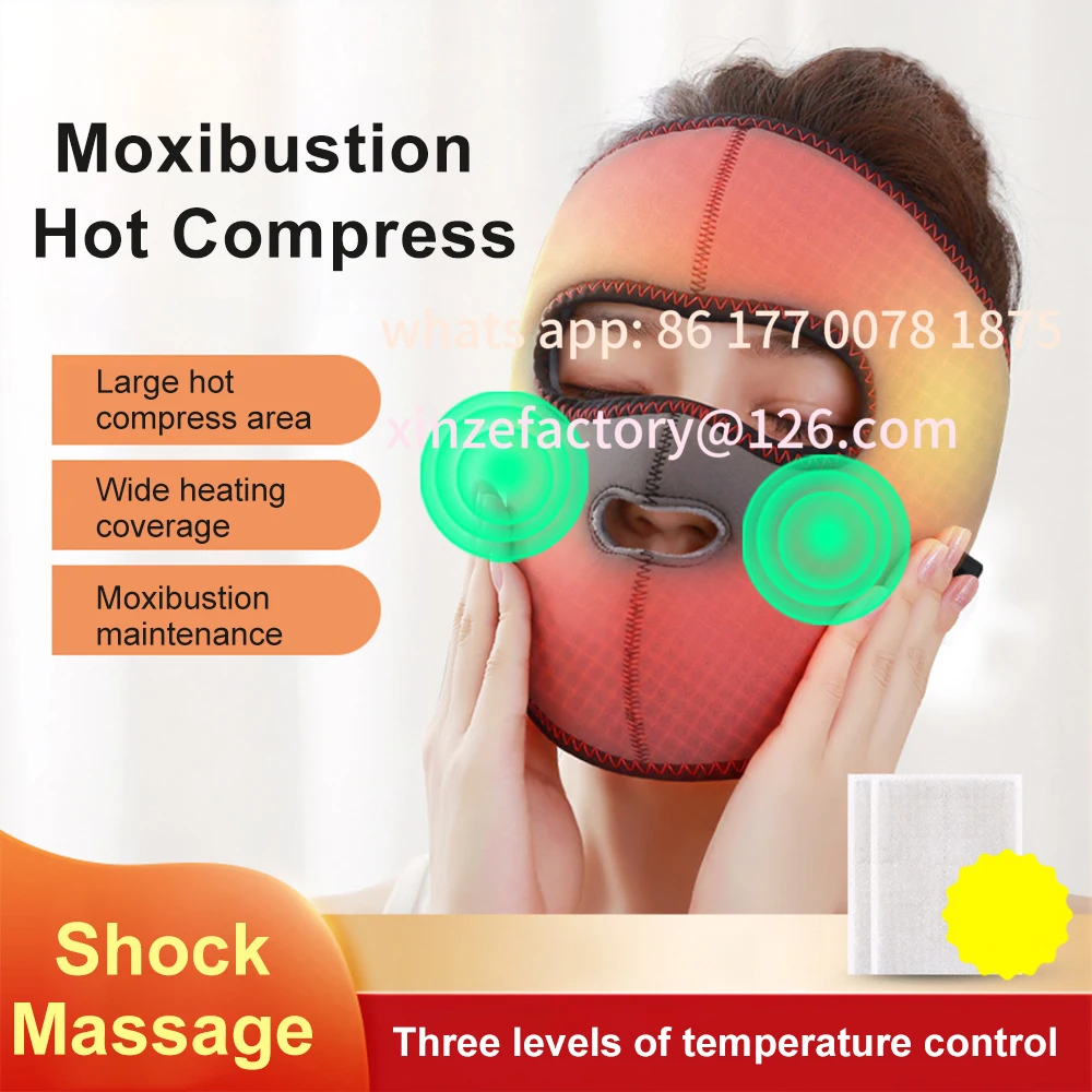 

Customizable Hot Compress Massage Face Mask for Facial Nerve Spasms Physical Therapy Sequelae of Facial Paralysis Rehabilitation