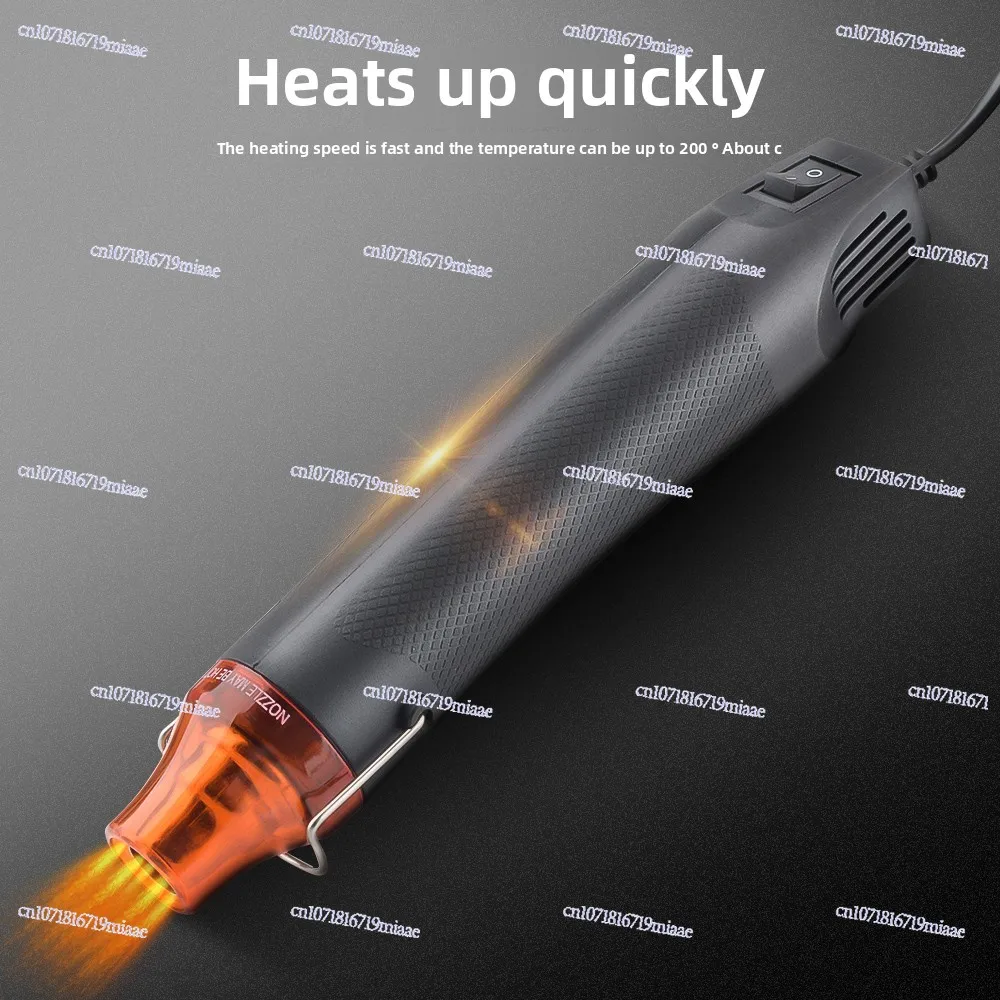 مسدس حراري صغير محمول باليد يمكنك صنعه بنفسك على شكل فخار ناعم 300 وات ورقة قابلة للانكماش بالحرارة ليست ساخنة #5