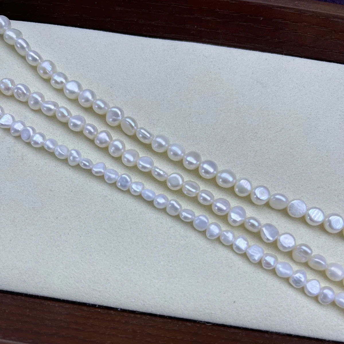 

4-9mm3A Vibrant Natural Freshwater Pearls Irregular Bead Jewelry Make DIY Necklace Bracelet Women Gift Wedding Factory Wholesale