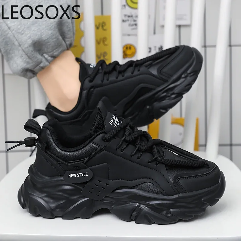 Men's Casual Shoes Sneakers for Men Fashion Water Proof Trainers Shoe Anti-slip Easy To Clean LEOSOXS Popular Model Male Sneaker