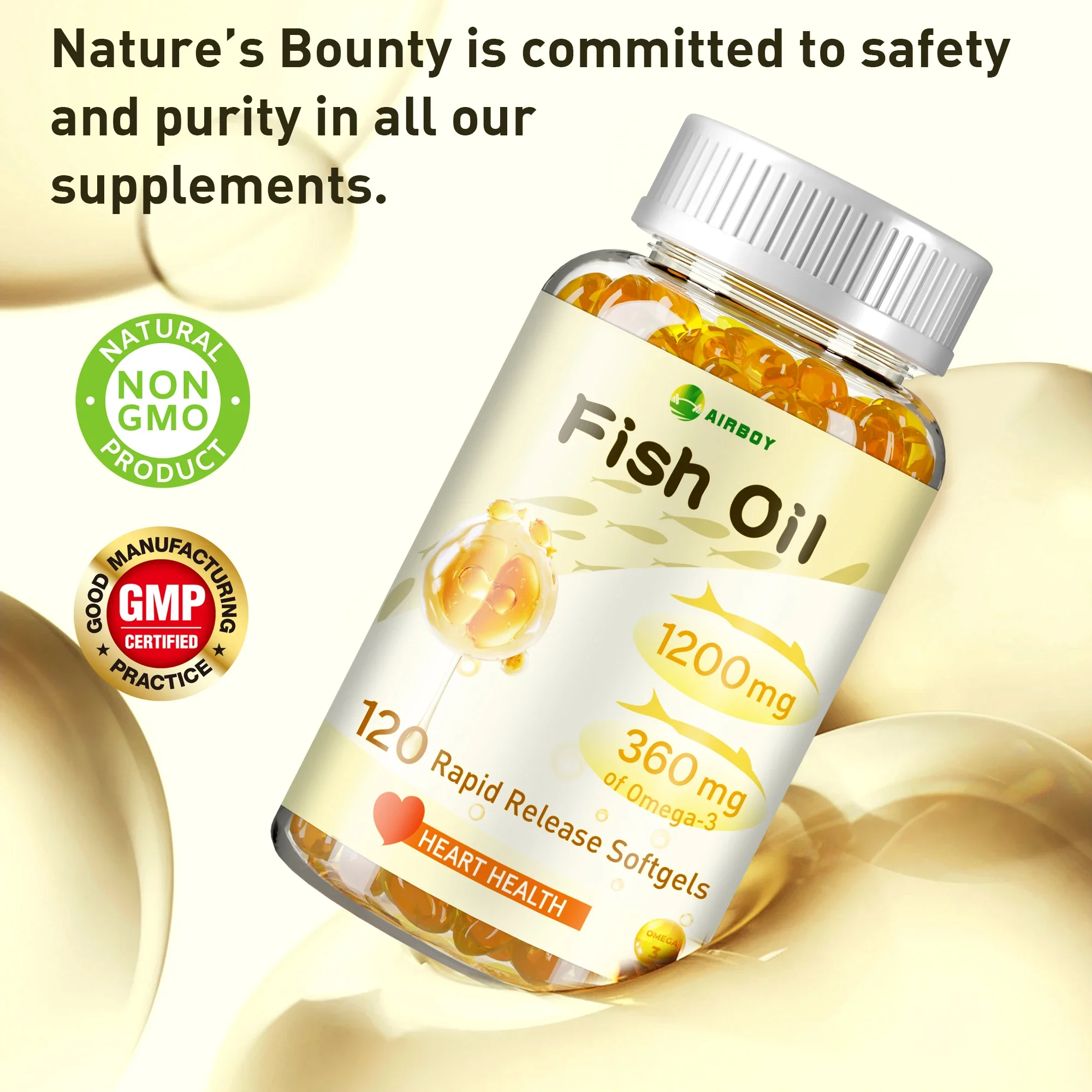 Fish Oil - Improve Bad Mood, Relieve Stress, Strengthen The Brain, Improve Memory and Intelligence