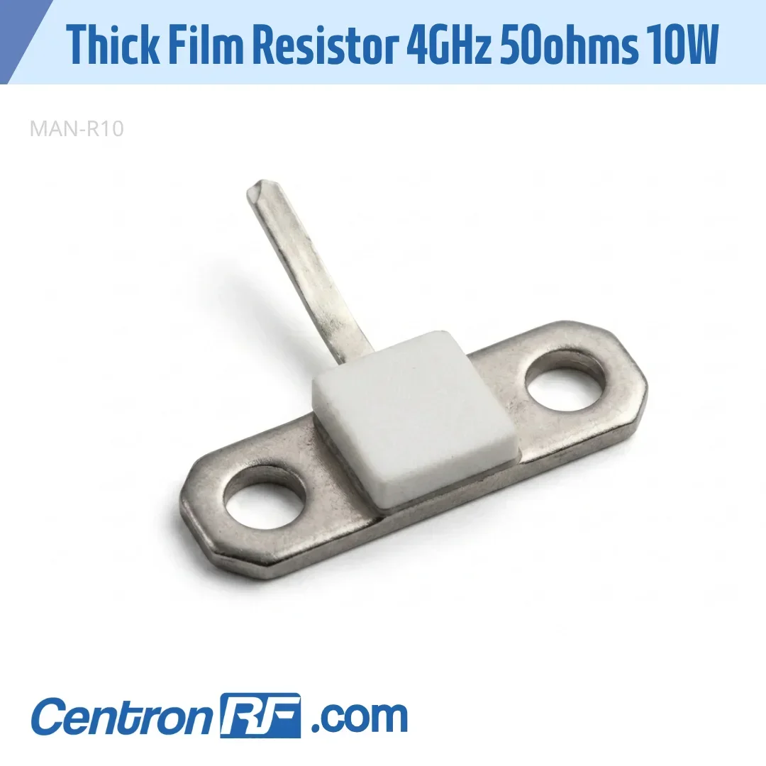 

Thick Film Resistor 4GHz 50ohms 10W for Couplers Power Dividers Combiners Attenuators Dummy Loads