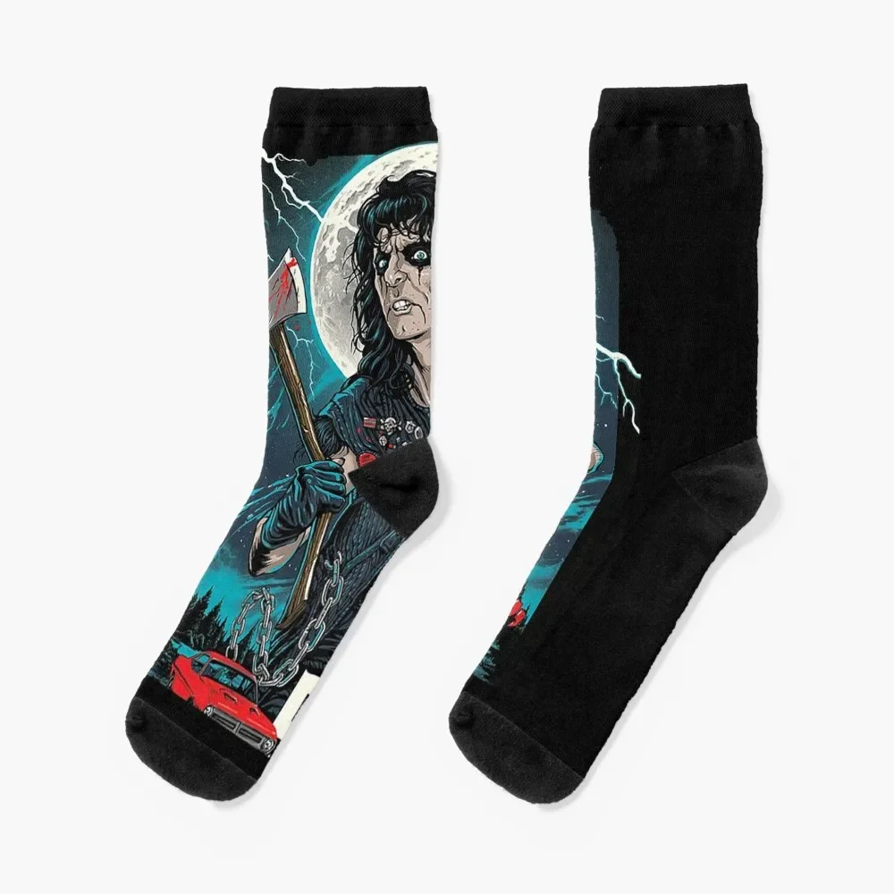 alice cooper Socks funny gifts warm winter Argentina Men Socks Luxury Brand Women's