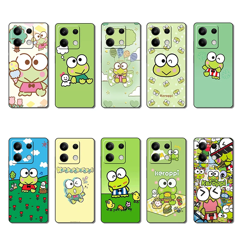 Xiaomi Poco M4 M5S F2 F3 F4 F5 X4 GT Pro Kero Kero Keroppi Creative Design Soft Case Phone Case