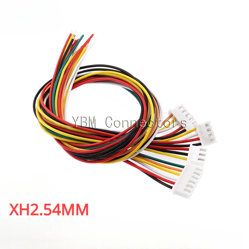 10pcs Xh2.54mm Sh1.0 Jst1.25 Zh1.5 Ph2.0mm Connector Set Female To Male With Cable Various Sizes 2-10p 10 20 30cm Length Options