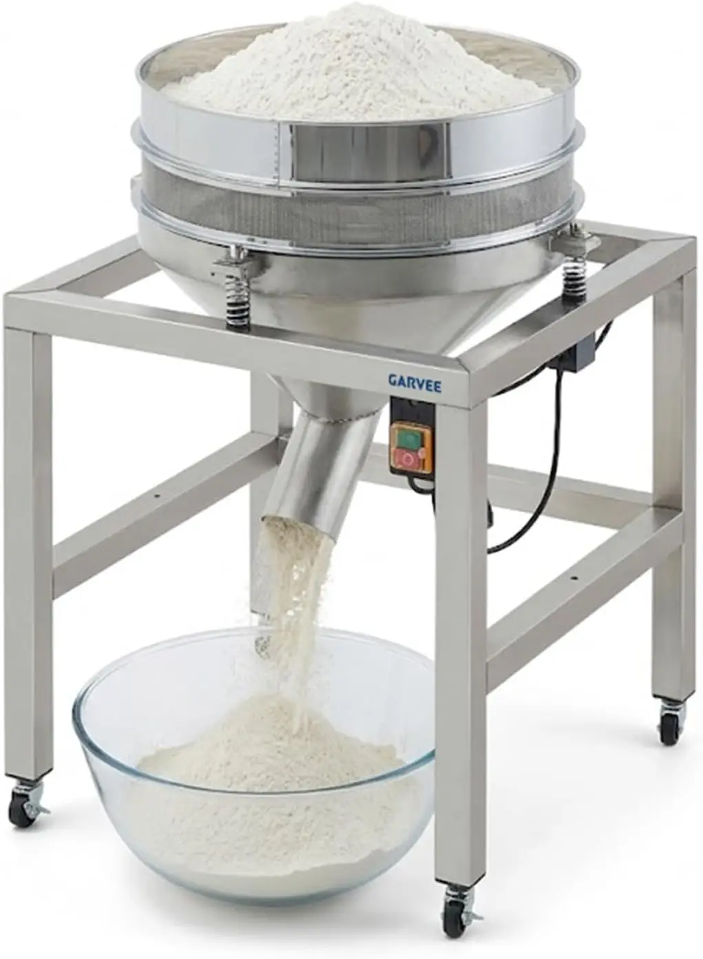 TWISTER.CK TWISTER.CK Automatic Powder Sifter – Electric Flour Shaker with 40 & 100 Mesh Stainless Steel Screens, High-Speed Sifting for Baking & Food Processing - Aliexpress Deal