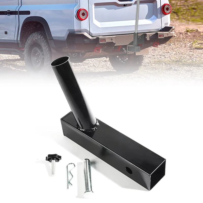 

Universal Flag Pole Holders Durable and Rust Hitch Mount Flagpole Holder Trailer Hold for JEEP Wrangler JK JL for SUV Truck RV