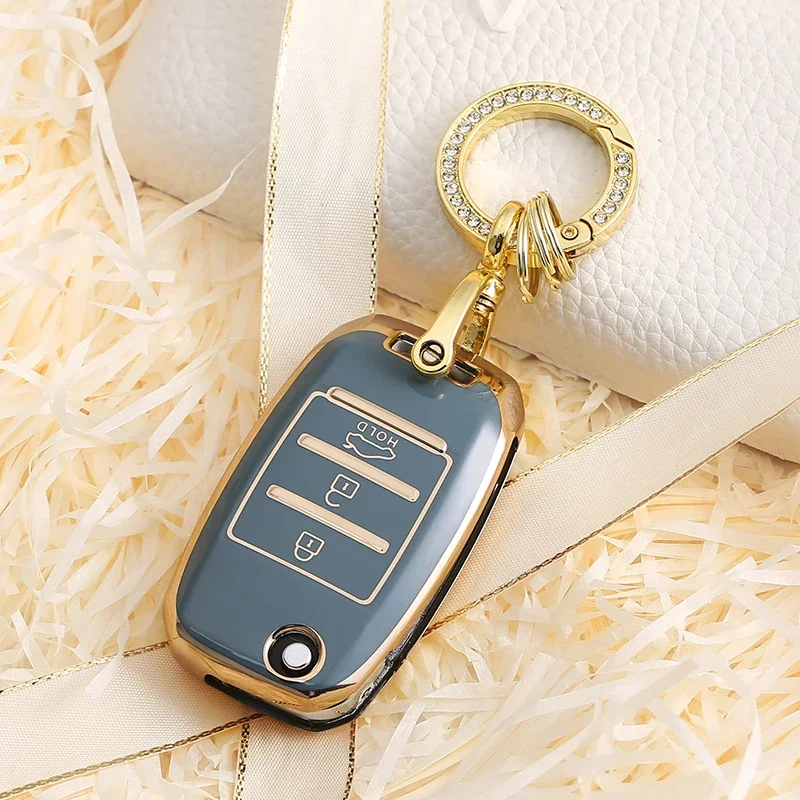 TPU Car Key Cover Fob Protection for Kia KX3 KX5 K3S RIO Ceed Cerato K2 K3 K4 Optima K5 Sportage R Sorento Keychain Accessories