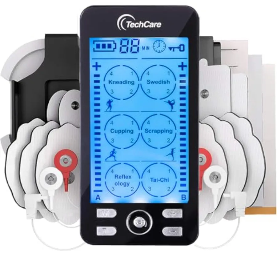 TENS-Gerät Muskelstimulator EMS-Maschine zur Schmerzlinderung Zweikanal-Elektropuls-Zirkulationsmassagegerät Wiederaufladbares Therapiegerät
