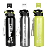 2025 Outdoor 500ML Sport Cycling Water Cup Thermo Drink Mug Bicycle Water Bottle Vacuum Stainless Steel Travel Cycling Equipment