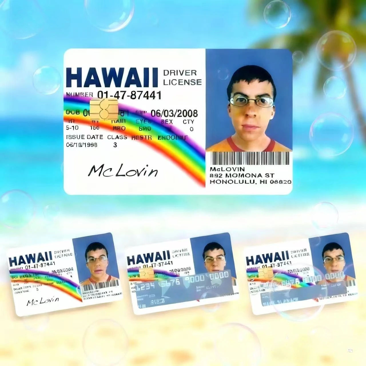 

4 шт., наклейки для внешнего вида дебетовой карты, пародия, поддельные наклейки для водительских прав, наклейки для кредитных карт, защищают забавные украшения для карт