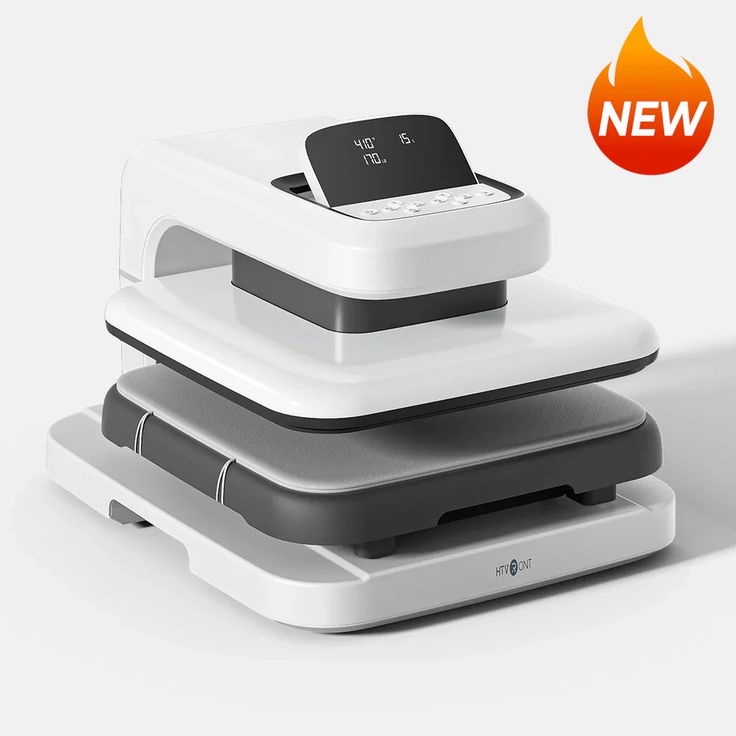 

HTVRONT Auto Heat Press 2 -Heat Press Machine Heats Up Fast and Evenly 15x15 for T Shirts HTV, Sublimation, Heat Press Projects