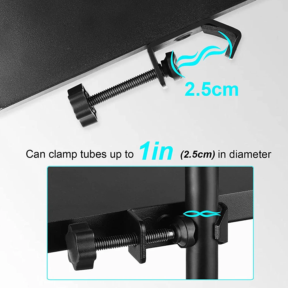 ไมโครโฟนขาตั้งการ์ดเสียงคลิปออนอเนกประสงค์สำหรับการแสดงสดคาราโอเกะคอนเสิร์ตเป็นต้น