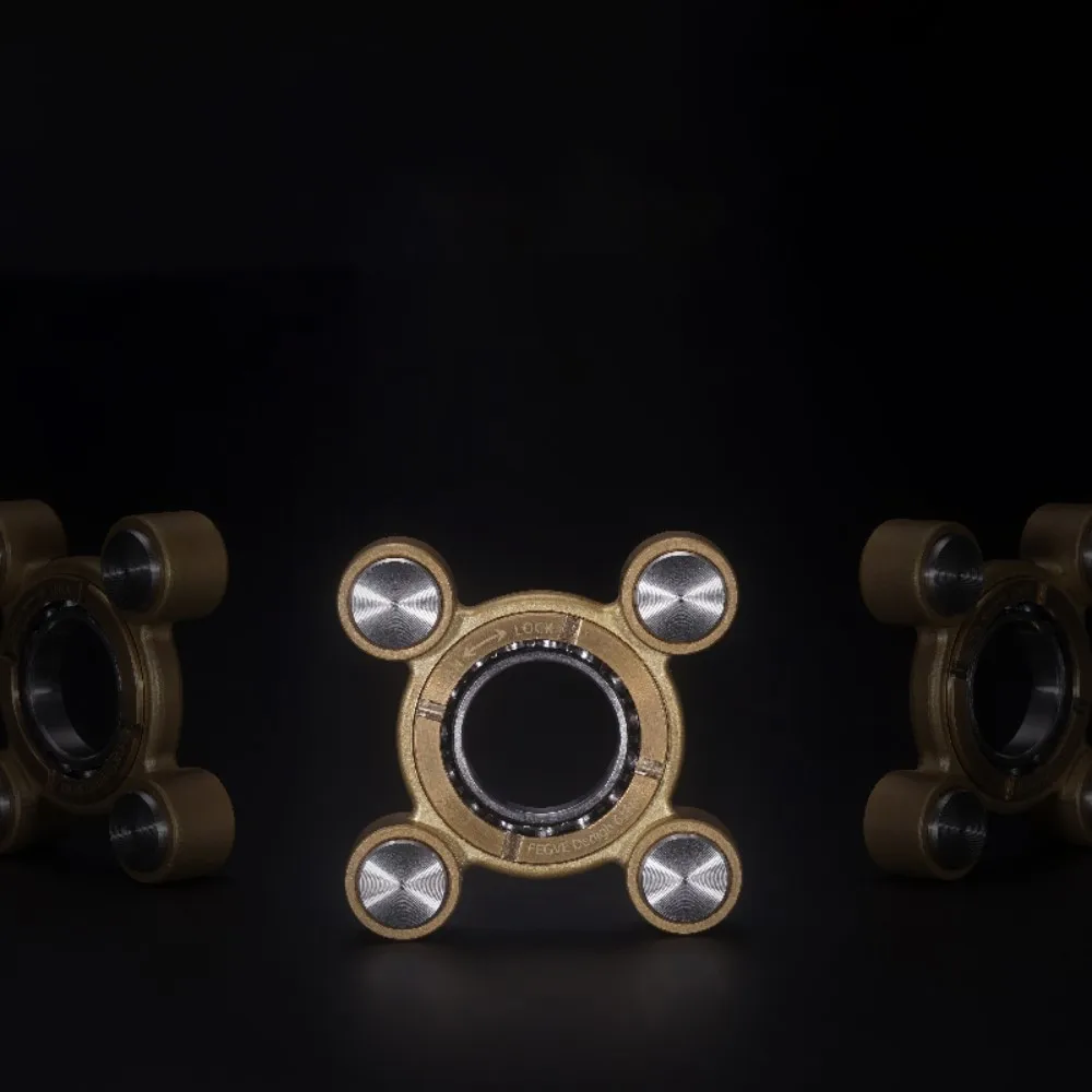 FEGVE EDC Flying Apsaras Air Fidget Spinner Brass Stainless Steel Anxiety Relief Gadgets Metal Fidget Toy Original Design