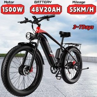 DUOTTS F26 Electric Bicycle 1500W Powerful Motor 48V20AH BatteryCity Adult 26*4.0 Fat Tire Snow Hydraulic Brake Electric Bike
