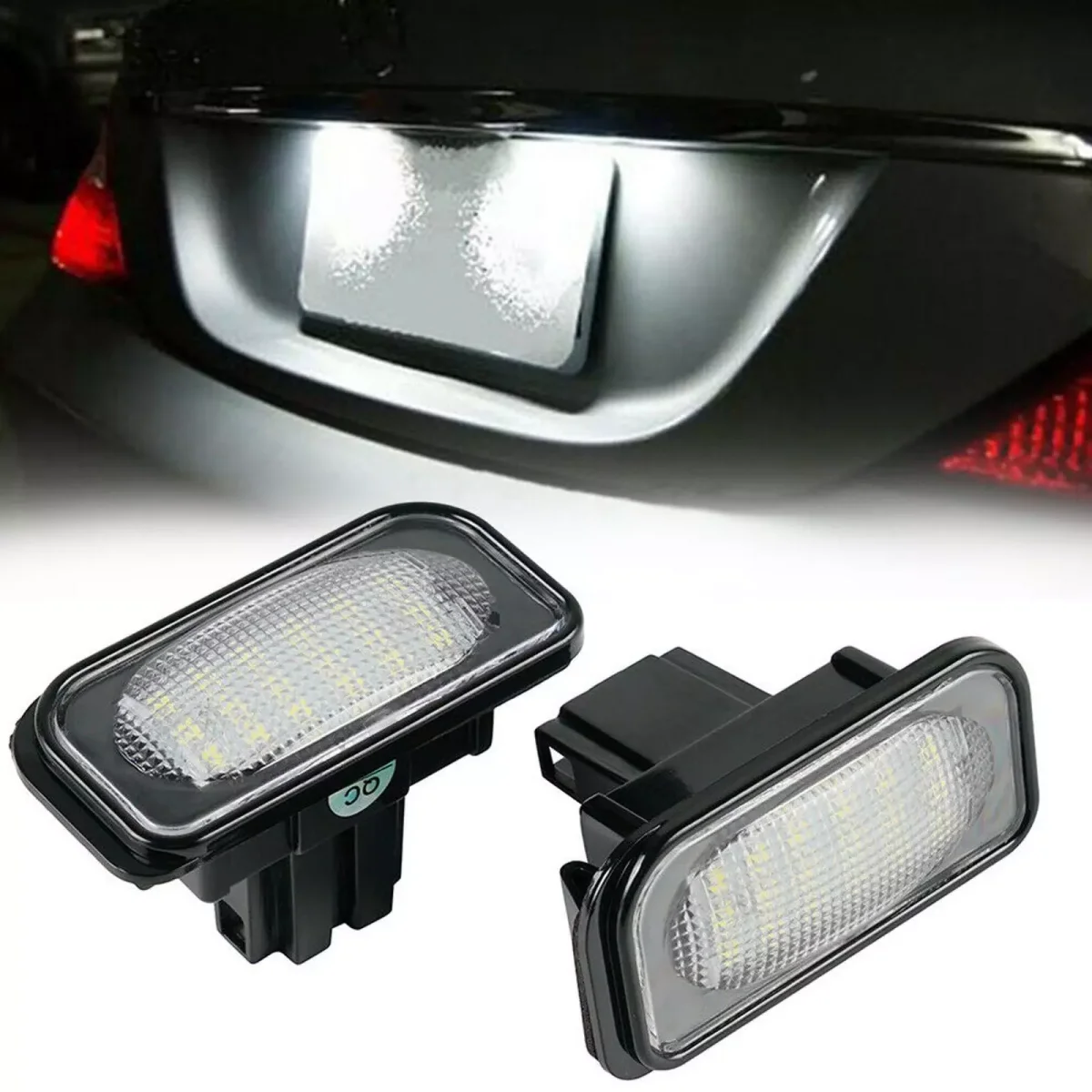 1 Pair For Mercedes Benz C-class LED License Number Plate Light W203 4Door 2001-2007 R230 W209 C209 A209 SL CLK Class Canbus