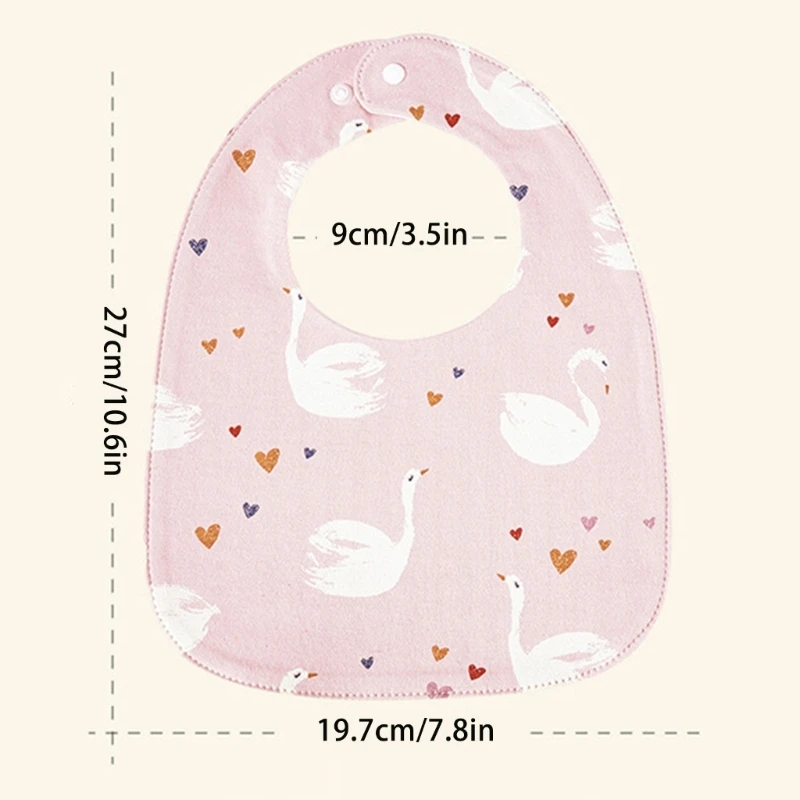 Bavoirs pour bébé confortables faciles à nettoyer, pratiques, en tissu imperméable, serviette en coton, multi-styles pour