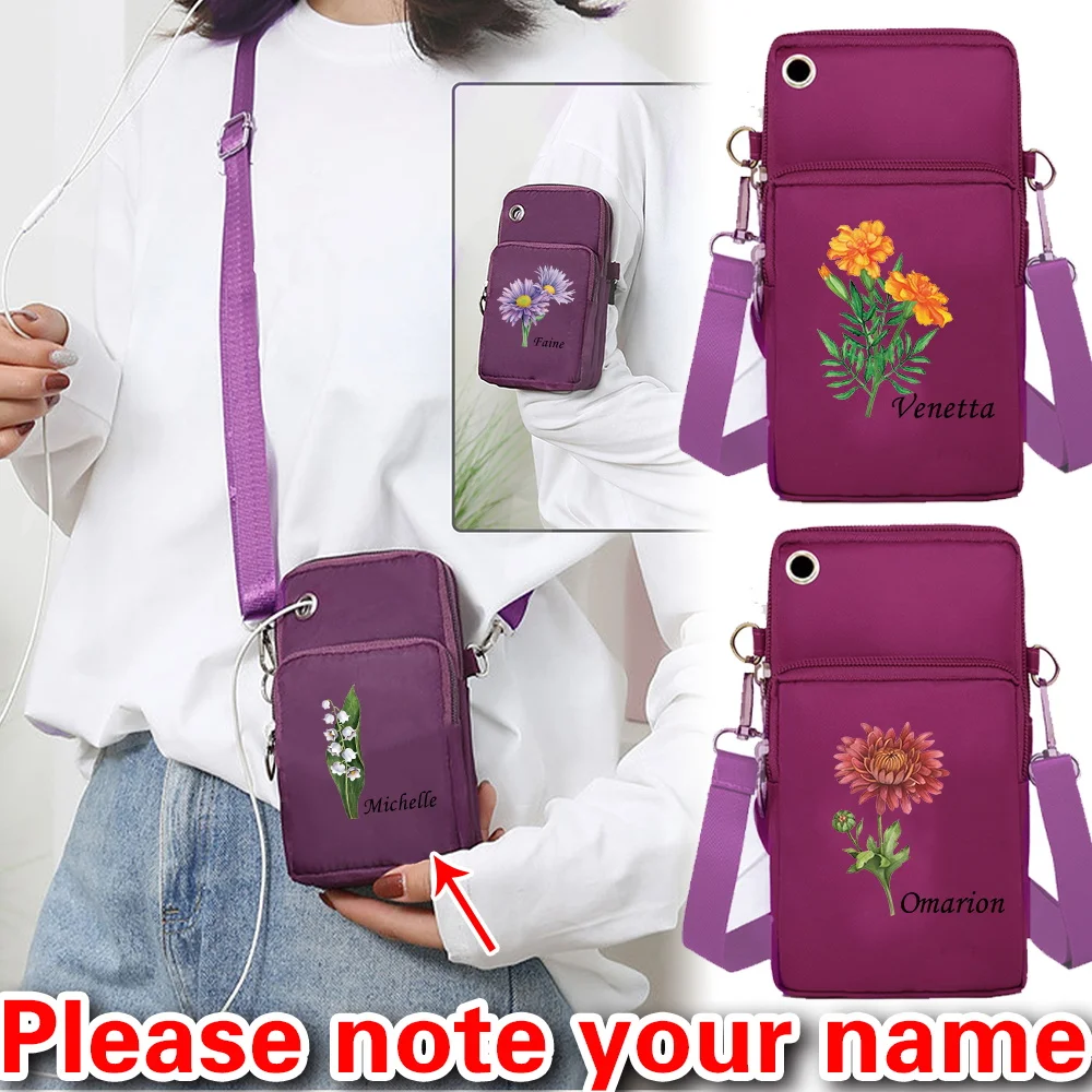

Large-capacity Messenger Bag Mobile Phone Bag Multifunctional Wallet Printed Pattern Lightweight Fashion Shoulder Bag.