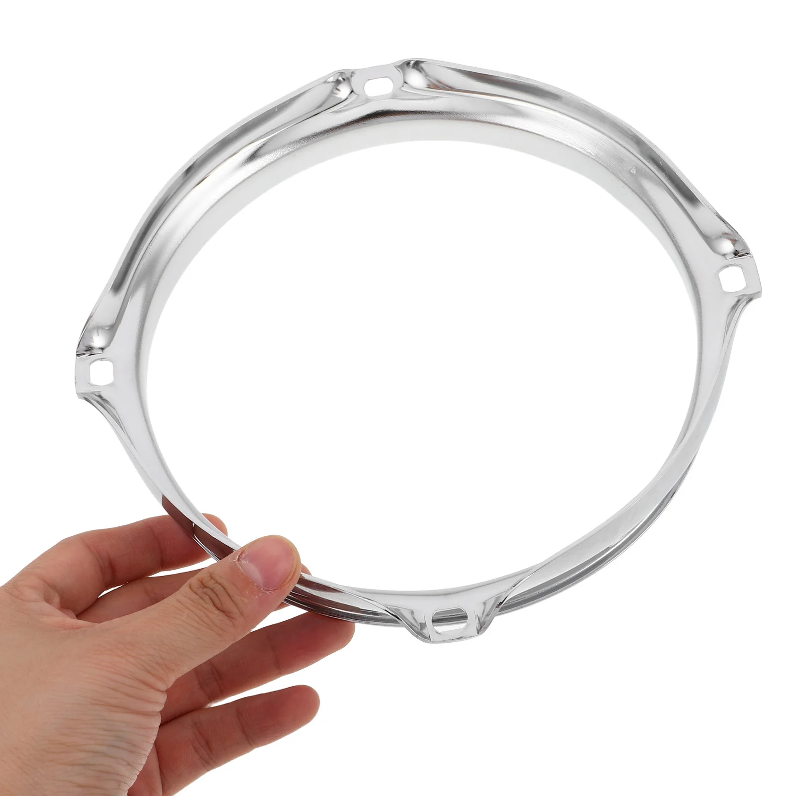 

Silver Bass Hoop Protector Snare Ring Durable Electric Drum Accessories Easy Installation Drum Rim Replacement Part Performance
