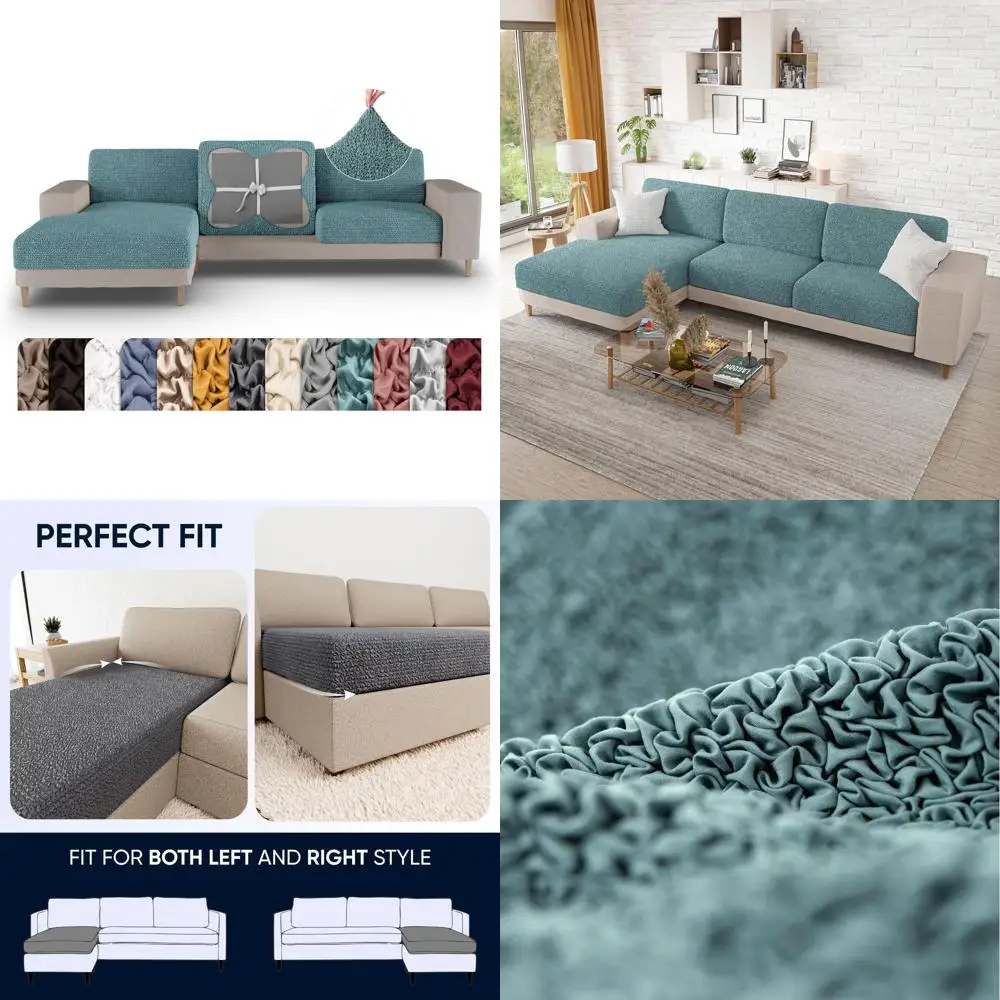 

Большой эластичный чехол для шезлонга - Чехол для секционного дивана - Бирюзовый