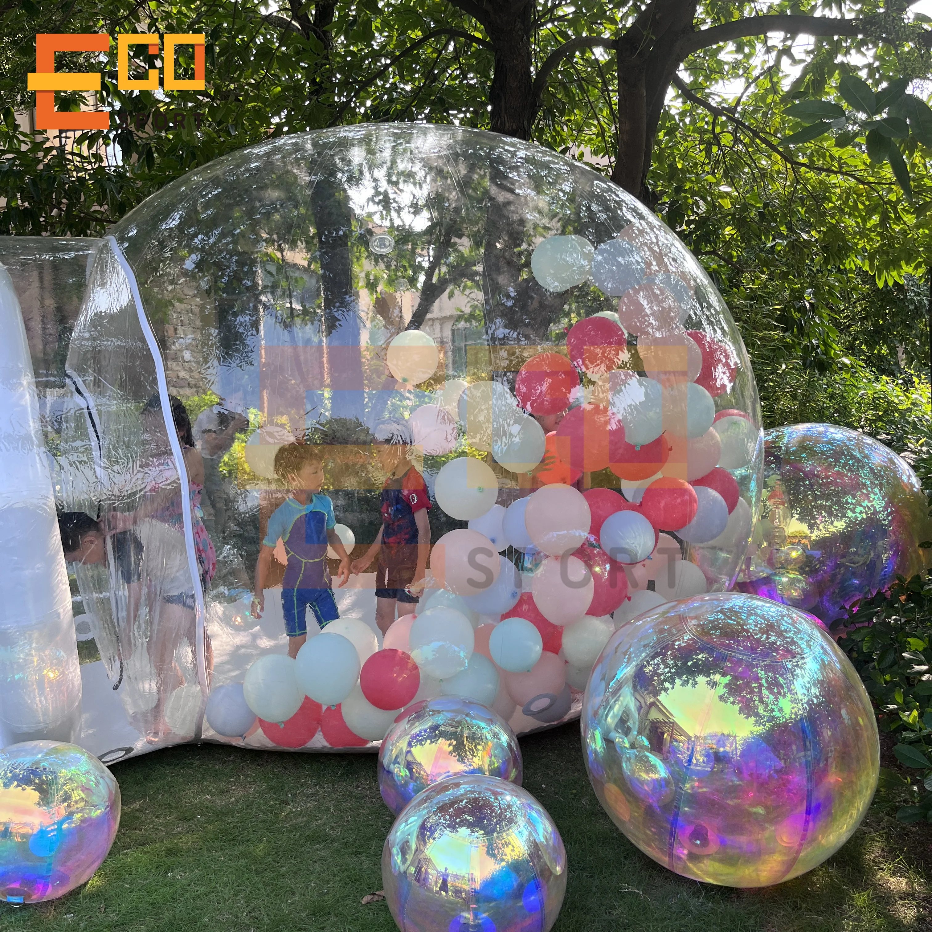 Commercial Grade PVC Inflatable White Bubble House Modern Bubble House Air Balloon Bubble Tent for Party/Event/Wedding for sale