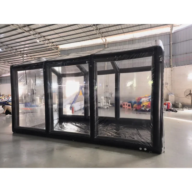 2026 Custom Inflatable Car Cover Tent Folding Mobile Paint Spray Car Garage Tent for Outdoor Parking Shelter