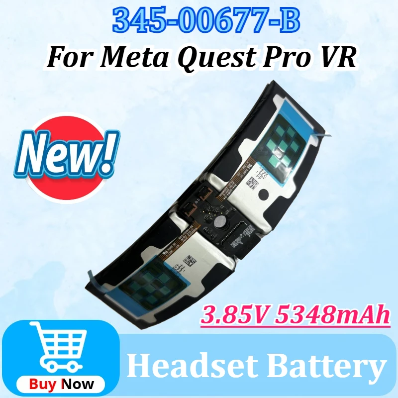

New Headset Battery for Meta Quest Pro VR 345-00677-B 3.85V 5348mAh /20.58Wh Newly upgraded Integration Batteries